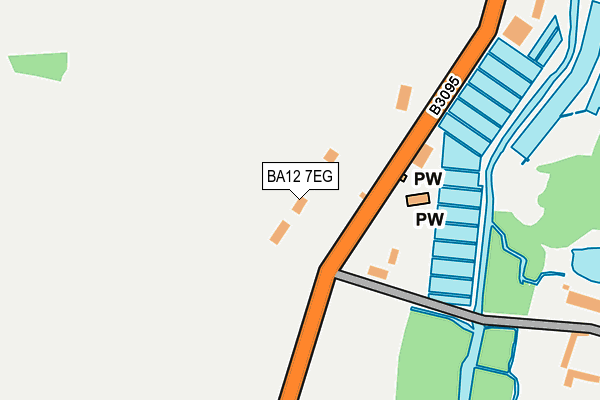 BA12 7EG map - OS OpenMap – Local (Ordnance Survey)