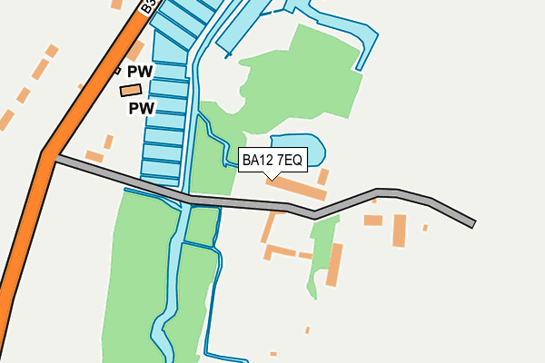 BA12 7EQ map - OS OpenMap – Local (Ordnance Survey)