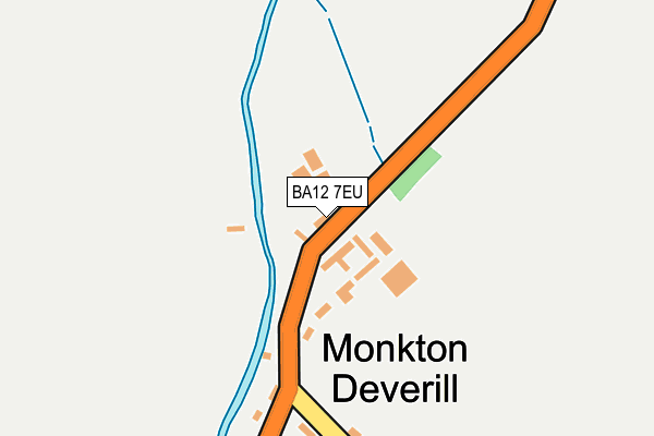 BA12 7EU map - OS OpenMap – Local (Ordnance Survey)