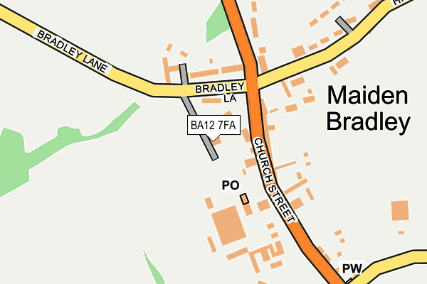 BA12 7FA map - OS OpenMap – Local (Ordnance Survey)