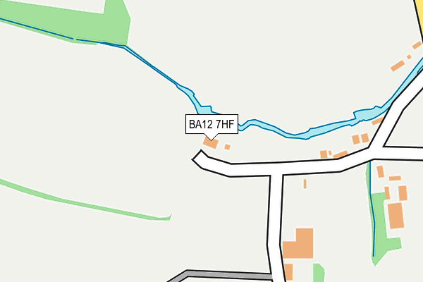 BA12 7HF map - OS OpenMap – Local (Ordnance Survey)