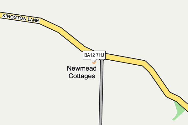BA12 7HJ map - OS OpenMap – Local (Ordnance Survey)