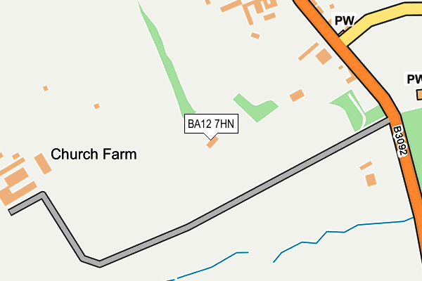 BA12 7HN map - OS OpenMap – Local (Ordnance Survey)