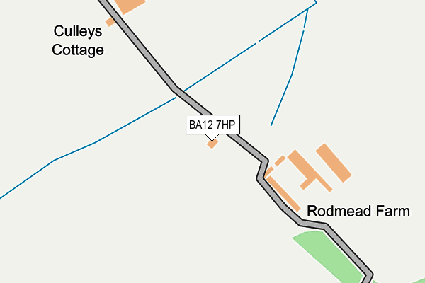 BA12 7HP map - OS OpenMap – Local (Ordnance Survey)