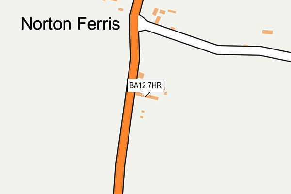 BA12 7HR map - OS OpenMap – Local (Ordnance Survey)