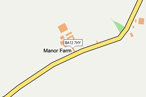 BA12 7HY map - OS OpenMap – Local (Ordnance Survey)