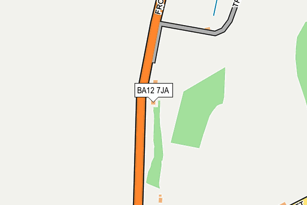 BA12 7JA map - OS OpenMap – Local (Ordnance Survey)