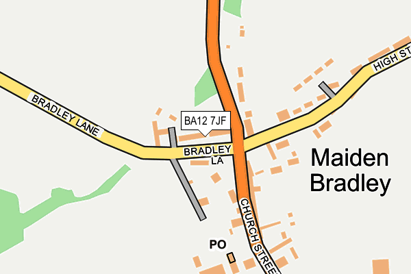 BA12 7JF map - OS OpenMap – Local (Ordnance Survey)