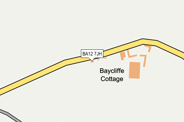 BA12 7JH map - OS OpenMap – Local (Ordnance Survey)