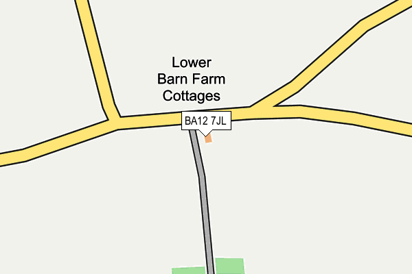 BA12 7JL map - OS OpenMap – Local (Ordnance Survey)