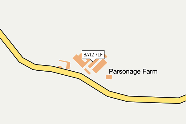 BA12 7LF map - OS OpenMap – Local (Ordnance Survey)