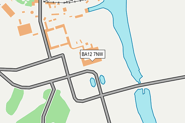BA12 7NW map - OS OpenMap – Local (Ordnance Survey)