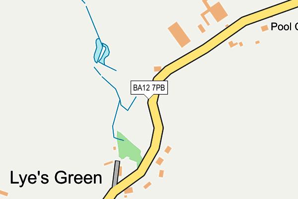 BA12 7PB map - OS OpenMap – Local (Ordnance Survey)