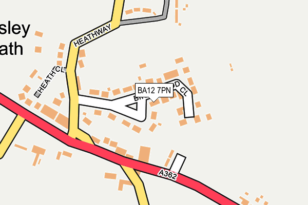 BA12 7PN map - OS OpenMap – Local (Ordnance Survey)