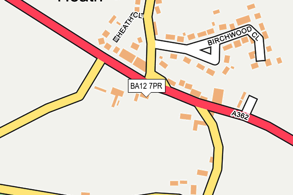 BA12 7PR map - OS OpenMap – Local (Ordnance Survey)