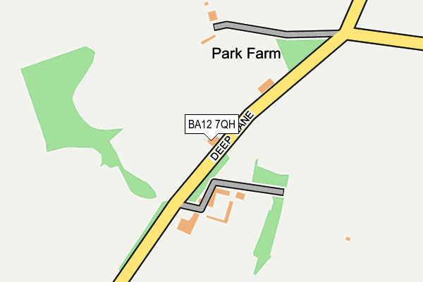 BA12 7QH map - OS OpenMap – Local (Ordnance Survey)