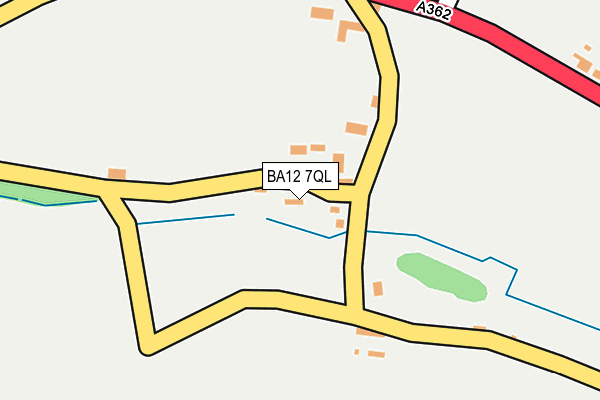 BA12 7QL map - OS OpenMap – Local (Ordnance Survey)