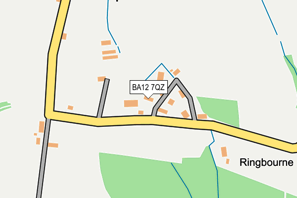 BA12 7QZ map - OS OpenMap – Local (Ordnance Survey)