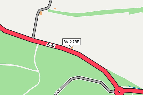 BA12 7RE map - OS OpenMap – Local (Ordnance Survey)