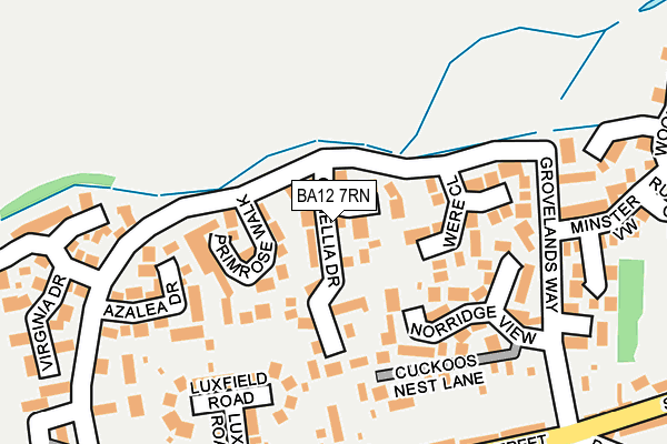 BA12 7RN map - OS OpenMap – Local (Ordnance Survey)