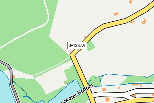 BA12 8AA map - OS OpenMap – Local (Ordnance Survey)