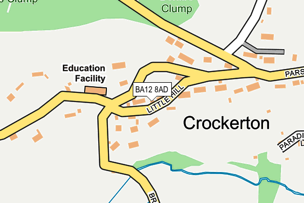 BA12 8AD map - OS OpenMap – Local (Ordnance Survey)