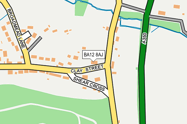 BA12 8AJ map - OS OpenMap – Local (Ordnance Survey)