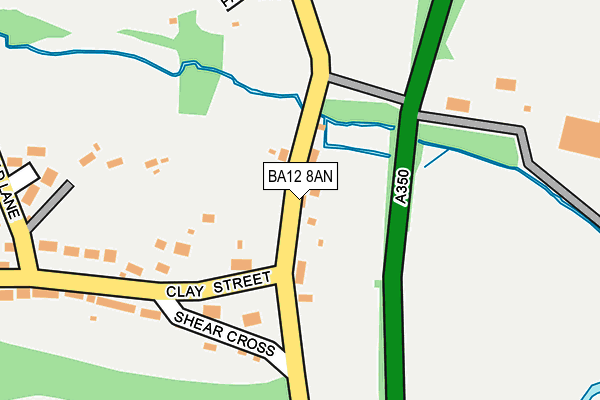 BA12 8AN map - OS OpenMap – Local (Ordnance Survey)