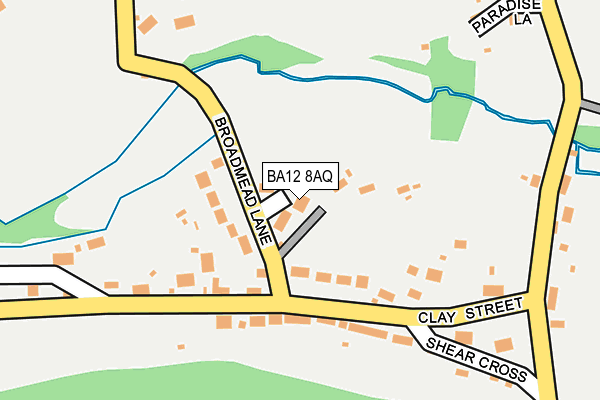 BA12 8AQ map - OS OpenMap – Local (Ordnance Survey)