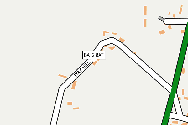 BA12 8AT map - OS OpenMap – Local (Ordnance Survey)