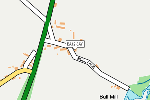 BA12 8AY map - OS OpenMap – Local (Ordnance Survey)