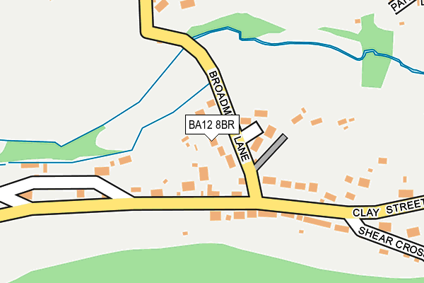 BA12 8BR map - OS OpenMap – Local (Ordnance Survey)