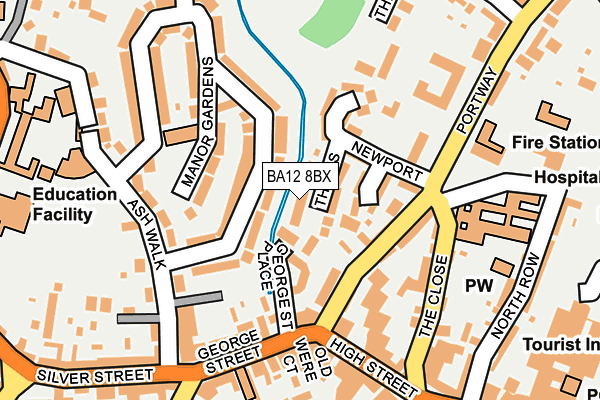BA12 8BX map - OS OpenMap – Local (Ordnance Survey)