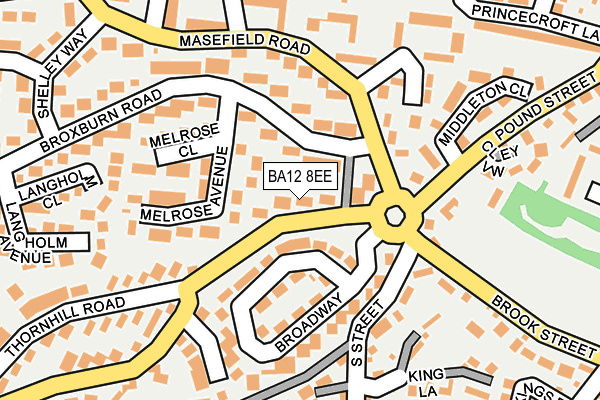 BA12 8EE map - OS OpenMap – Local (Ordnance Survey)