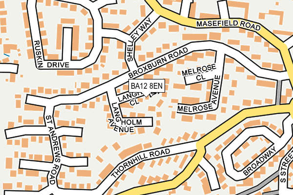 BA12 8EN map - OS OpenMap – Local (Ordnance Survey)