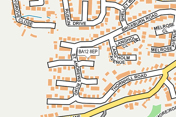 BA12 8EP map - OS OpenMap – Local (Ordnance Survey)