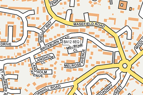 BA12 8EQ map - OS OpenMap – Local (Ordnance Survey)