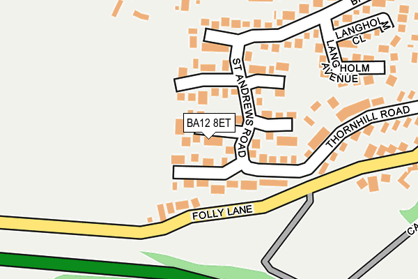 BA12 8ET map - OS OpenMap – Local (Ordnance Survey)