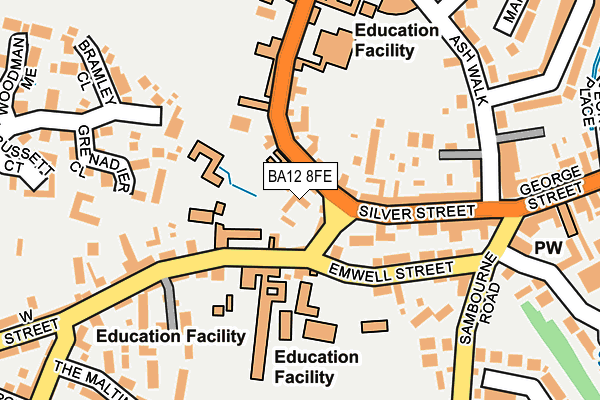 BA12 8FE map - OS OpenMap – Local (Ordnance Survey)