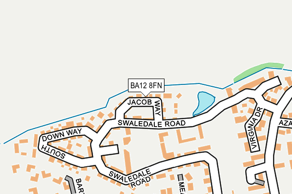 BA12 8FN map - OS OpenMap – Local (Ordnance Survey)