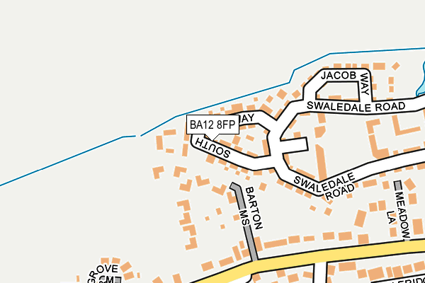 BA12 8FP map - OS OpenMap – Local (Ordnance Survey)