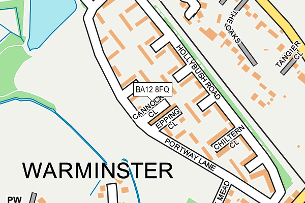 BA12 8FQ map - OS OpenMap – Local (Ordnance Survey)