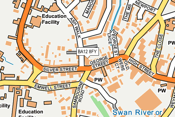 BA12 8FY map - OS OpenMap – Local (Ordnance Survey)