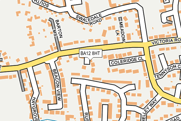 BA12 8HT map - OS OpenMap – Local (Ordnance Survey)