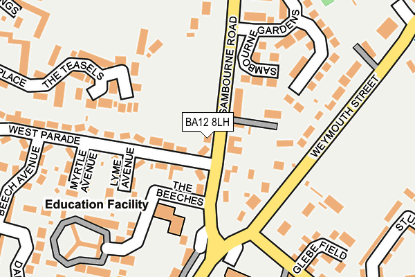BA12 8LH map - OS OpenMap – Local (Ordnance Survey)