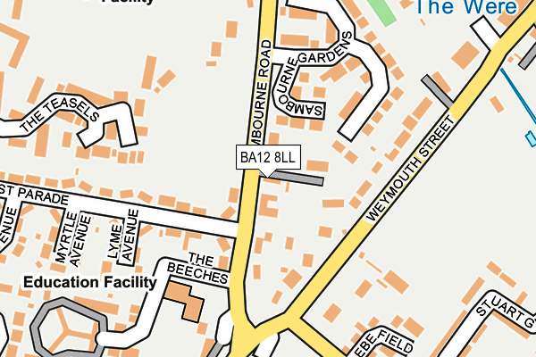 BA12 8LL map - OS OpenMap – Local (Ordnance Survey)