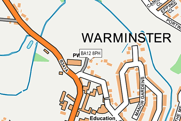 BA12 8PH map - OS OpenMap – Local (Ordnance Survey)