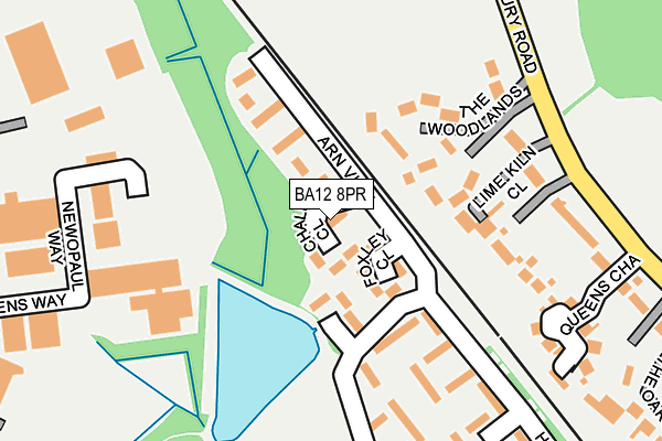 BA12 8PR map - OS OpenMap – Local (Ordnance Survey)