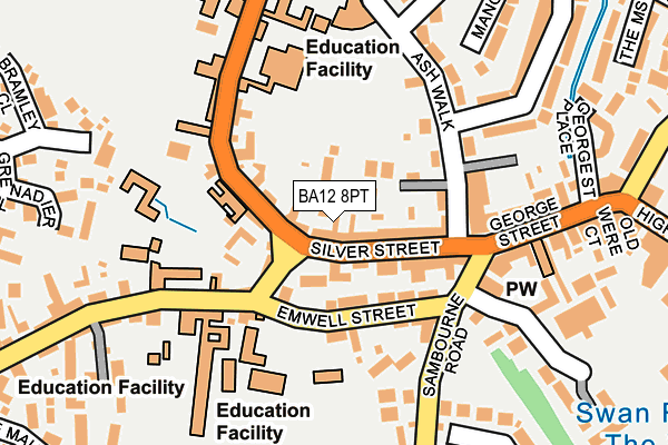 BA12 8PT map - OS OpenMap – Local (Ordnance Survey)