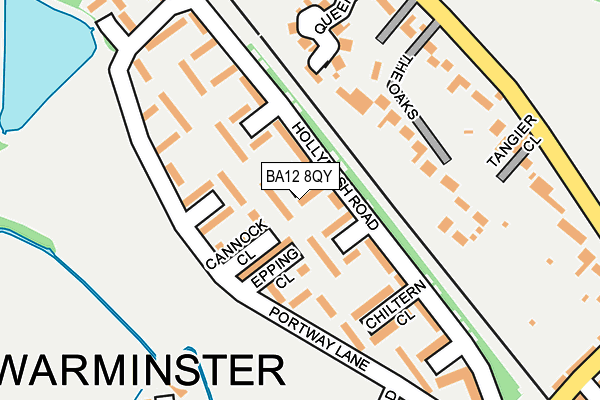 BA12 8QY map - OS OpenMap – Local (Ordnance Survey)